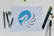 Circle Pelican Bird Animal Logo, a Branding & Logo Template by jongcreative (Thumbnail 3 of 4)