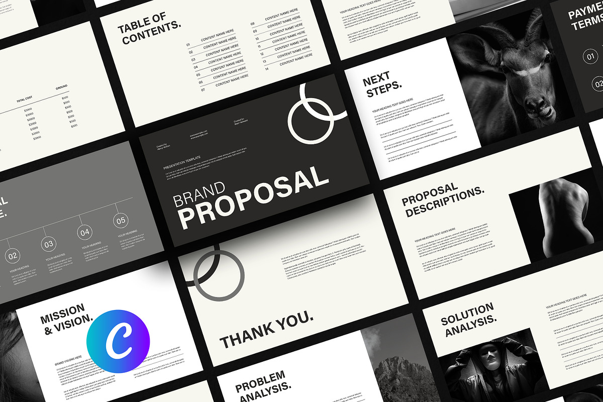 Brand Guidelines Template | Canva, a Presentation Template by Artisan Vibes (Photo 1 of 14)
