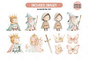 Princess Watercolor Clip Art, an Illustration by TatiMockup (Thumbnail 5 of 7)