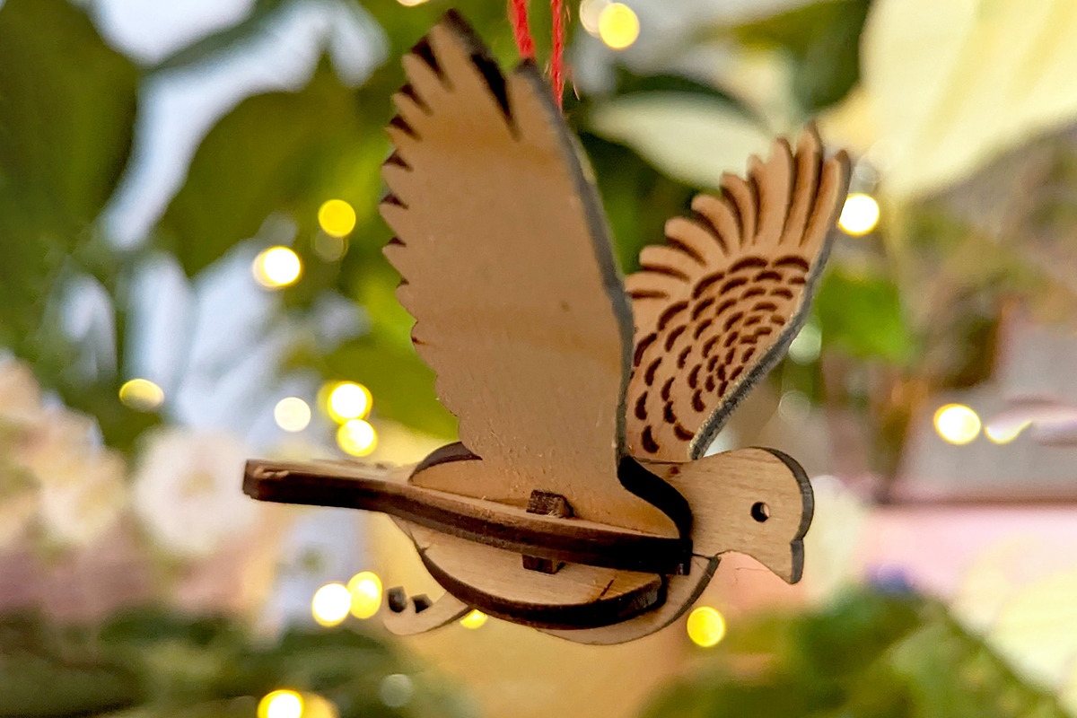Set of 5 Bird Ornaments - Laser Cut, an Object Graphic by VectorPainter (Photo 13 of 21)