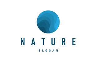 river logo design beautiful natural, a Branding & Logo Template by Maylianaw28