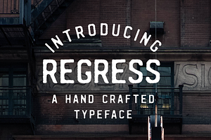 REGRESS - A Hand Crafted Typeface