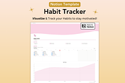 Habit Tracker, Notion Template, a Presentation Template by Planner 2 Success (Thumbnail 1 of 9)