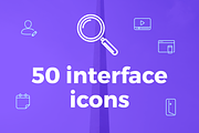 50 Interface icons pack, icons set, an Icon by Samoylov (Thumbnail 1 of 2)