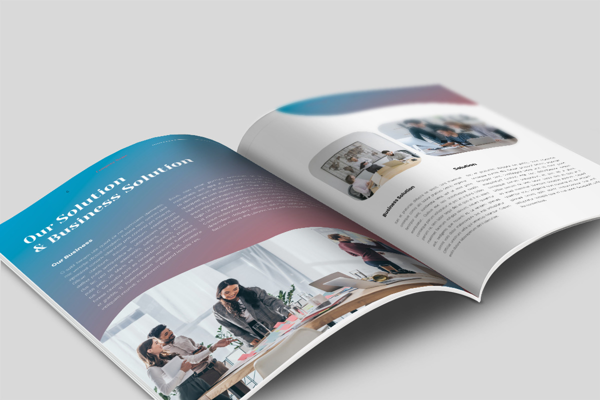 White Blue Creative Annual Report, a Magazine Template by UICreative (Photo 2 of 4)