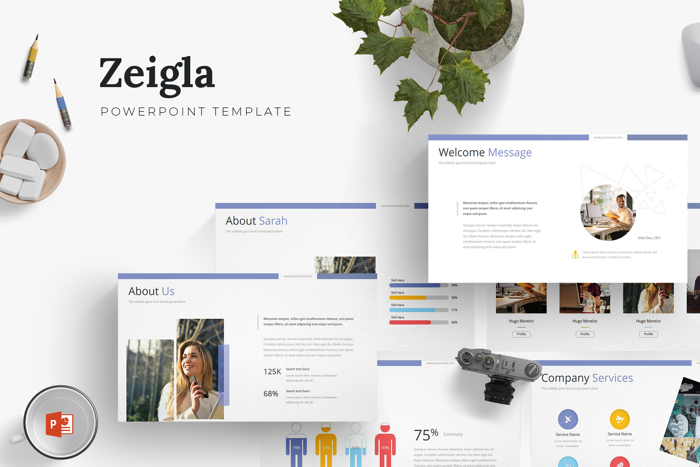 Zeigla - Powerpoint Template, a Presentation Template by AQR Studio