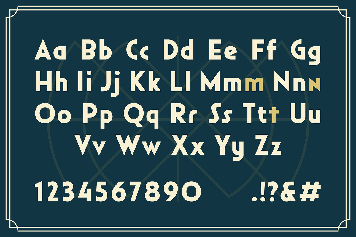 Monshea - Bold Art Deco Sans Font, a Sans Serif Font by Typia Nesia (Photo 2 of 12)