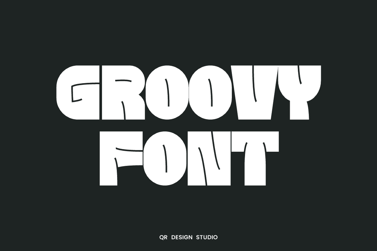 Kumix Ronuk - Groovy Font, a Sans Serif Font by QR Design Studio (Photo 2 of 7)