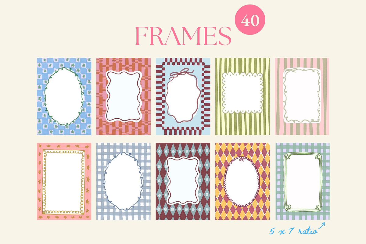 202 Whimsical Frames Collection, a Decorative Illustration by NassyArt (Photo 5 of 33)