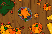 Happy Thanksgiving day Big set!, an Illustration by JUBO (Thumbnail 2 of 3)