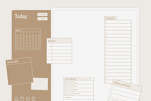 Digital Planner Latte - Undated