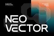 Neo Vector Futuristic Minimal Font, a Sans Serif Font by Rasio Studio (Thumbnail 1 of 7)