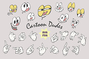 Funny cartoon faces, Groovy mascot, an Icon by Anastasiya Klempach (Thumbnail 1 of 4)