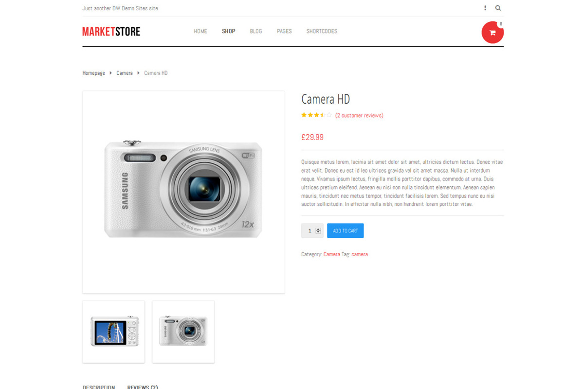 DW MarketStore - WP eCommerce Theme, a WordPress Template by DesignWall (Photo 3 of 6)