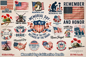 Honor the Brave, Memorial Day, an Object Graphic by GlitterCraft