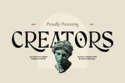 Creators - Luxury Serif Font, a Serif Font by Imoodev (Thumbnail 1 of 8)