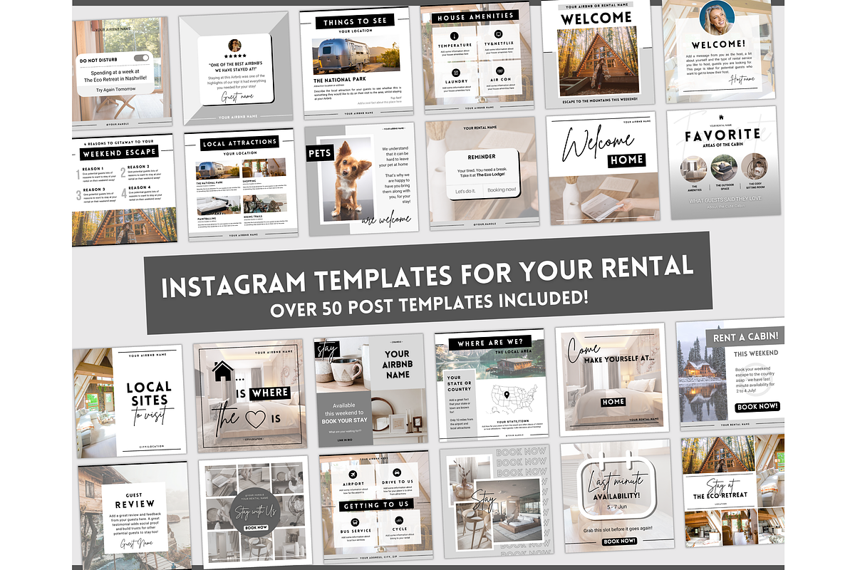 Airbnb Instagram Template Bundle!, a Social Media Template by Templatables (Photo 10 of 12)