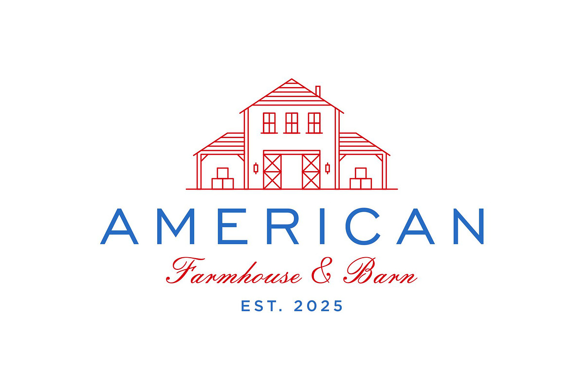 Vintage Rustic Barn Farmhouse Logo