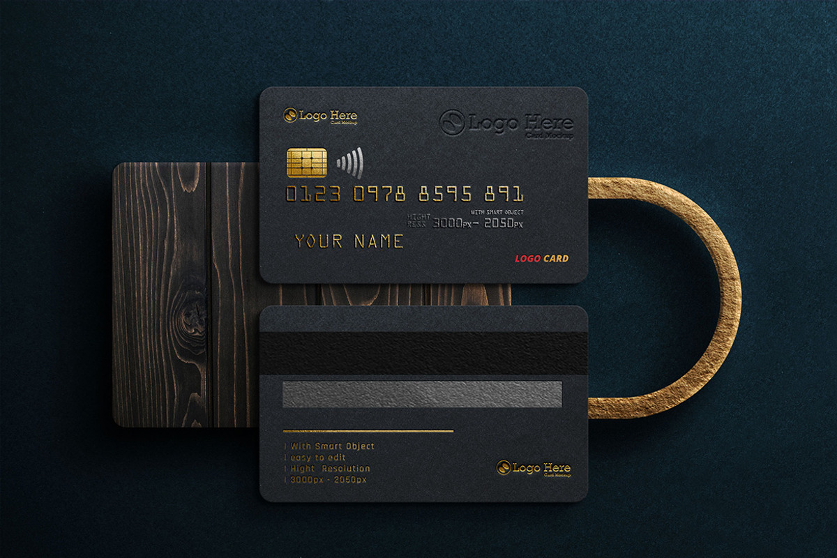Luxury Credit Card Mockup, an Advertising Mockup by Artlogs x Modaldesain (Photo 2 of 3)