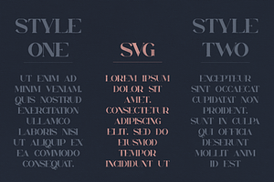 Orphic Typeface - SVG Solid Fonts