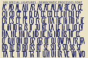 DEMOCRATIC PROCESSES Font, a Sans Serif Font by 177Studio (Thumbnail 7 of 8)
