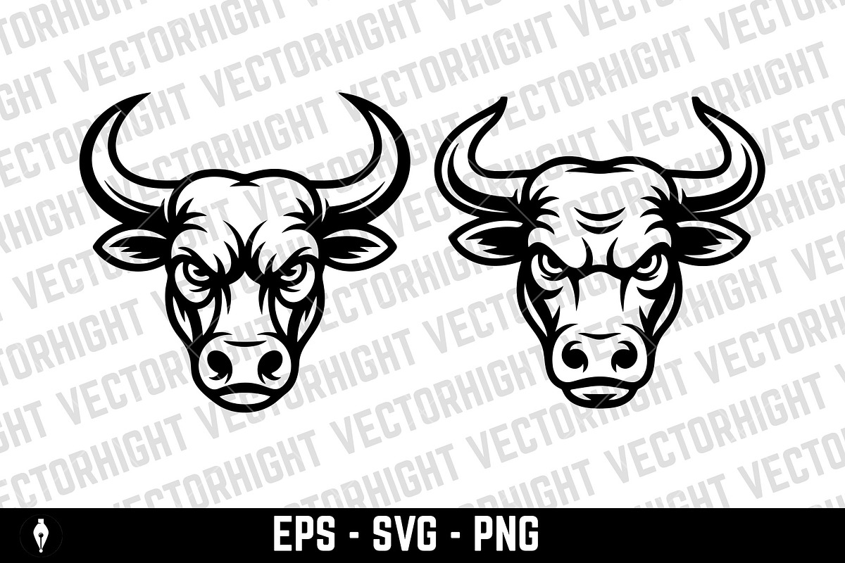 Logo of a bull or buffalo head, an Object Graphic by Vectorhight (Photo 2 of 5)
