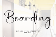Boarding | Script Font, a Handwritten Font by Scratchones (Thumbnail 1 of 8)