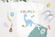 Dinosaurs clipart + Dino Alphabet, an Animal Illustration by ArtGiftsStudio (Thumbnail 5 of 6)
