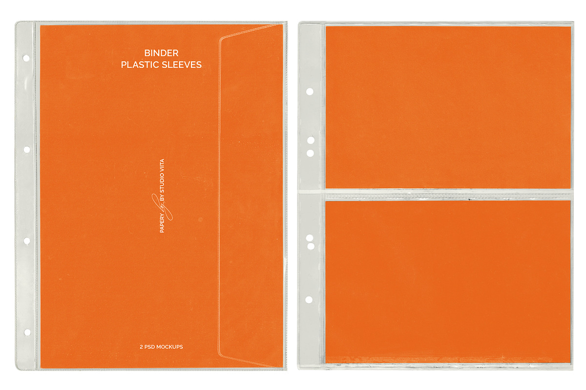 Binder Plastic Sleeve PSD Mockups, a Books & Magazine Mockup by Studio Viita (Photo 8 of 8)