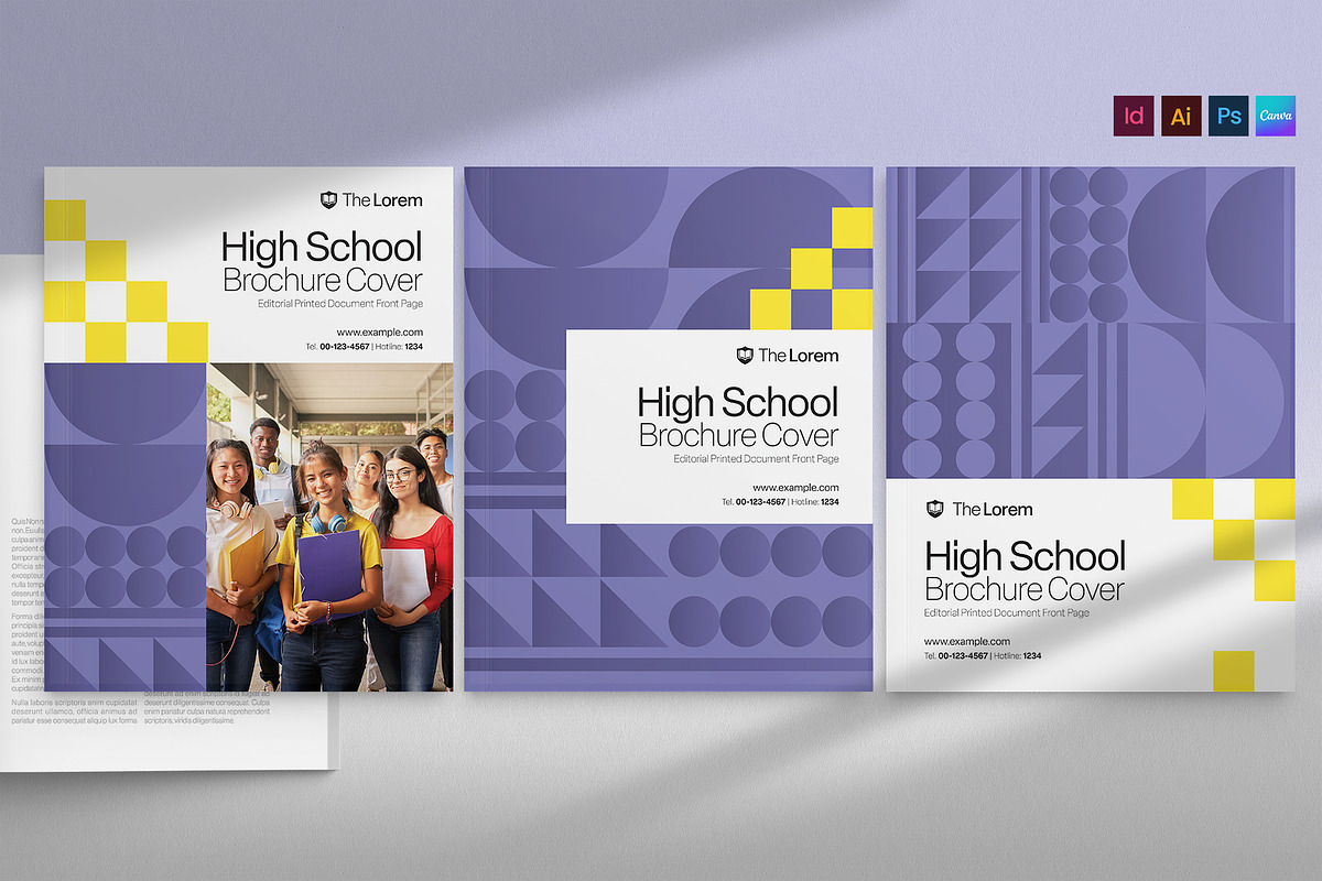 School Brochure Cover Template, a Brochure Template by BrandPacks (Photo 1 of 6)