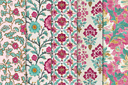 Pink & Aqua Boho Floral Designs, a Pattern Graphic by Maishop (Thumbnail 3 of 4)