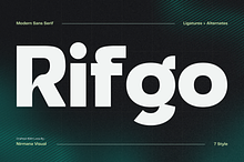Modern Family Sans Serif - Rifgo