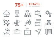 75+ Travel Vector Icons, an Outline Icon by Vectors Market (Thumbnail 1 of 3)