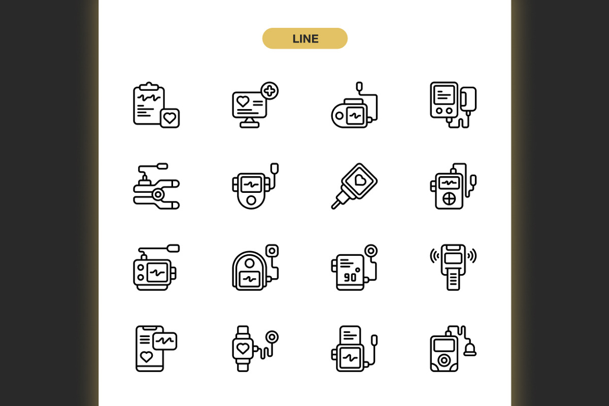 Pulse Oximeter Icons, an Icon by Spacepixel Creative (Photo 2 of 3)