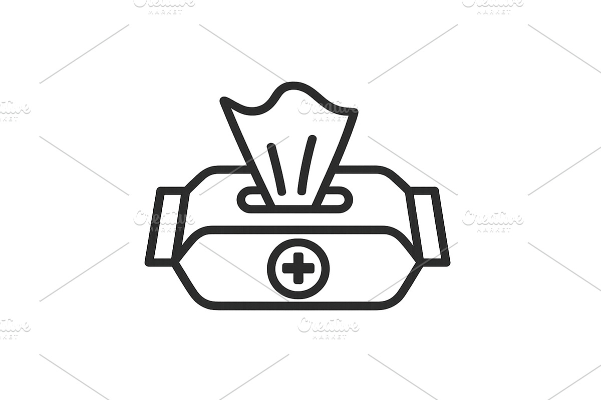 High-quality medical wipes resting, an Object Illustration by ZinetroN