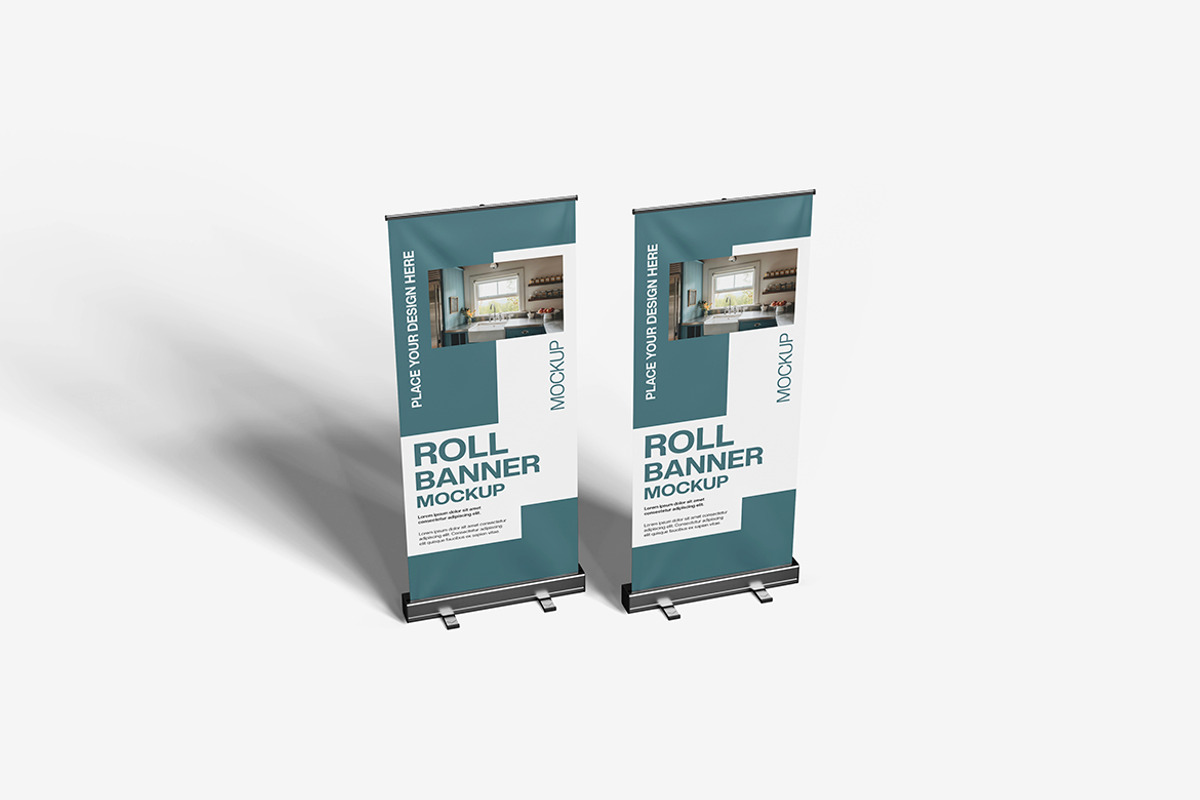 Roll Banner Mockup, an Advertising Mockup by bimockup (Photo 6 of 6)