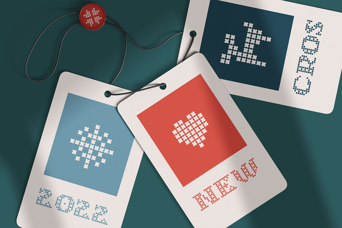 Lockdown Christmas - knitted fonts, a Font by kaer_shop (Photo 10 of 12)