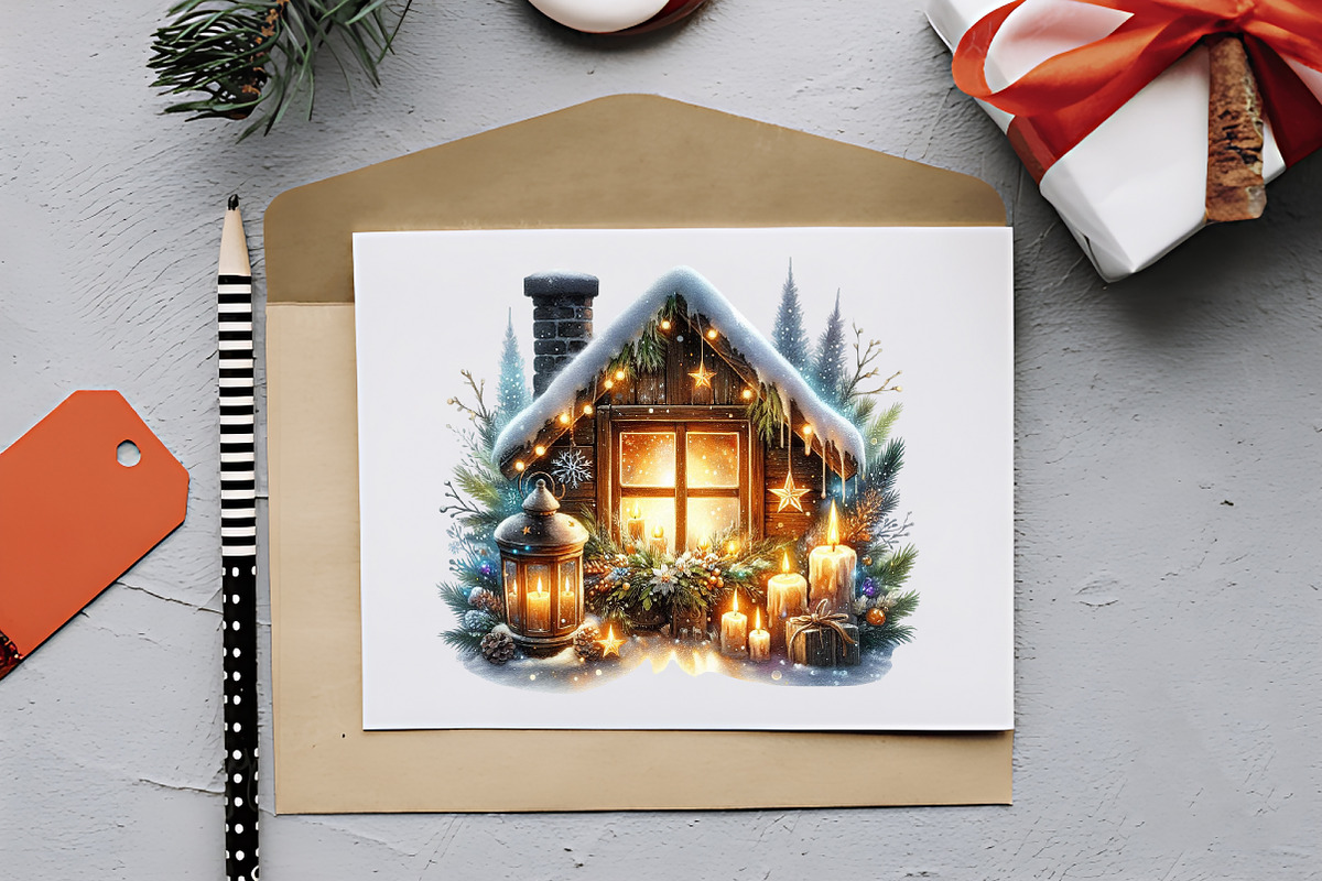 Christmas Home Clipart, an Illustration by RobertsArt (Photo 4 of 7)