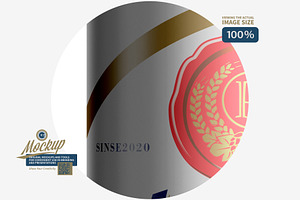 Metallic Aluminum Can & Label Mockup