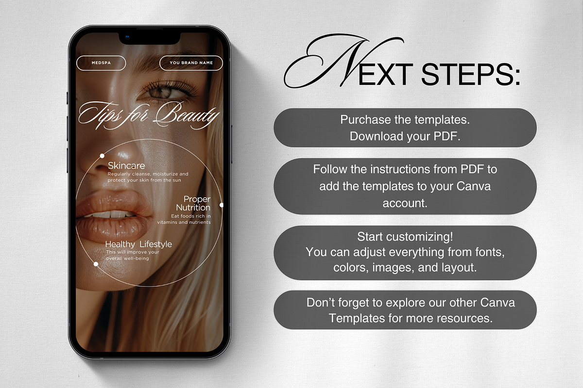 Medspa Social Media Templates, a Social Media Template by DesignsbyMariaStudio (Photo 8 of 10)
