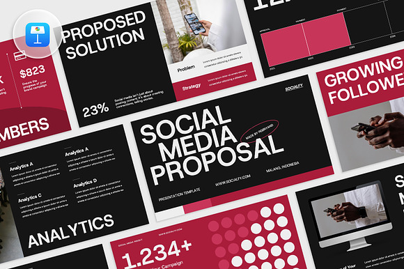 Social Media Proposal Keynote preview 8