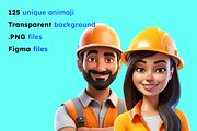 125 Animoji - Builder People, a Characters & Person 3D Model by Digital Blood (Thumbnail 2 of 9)