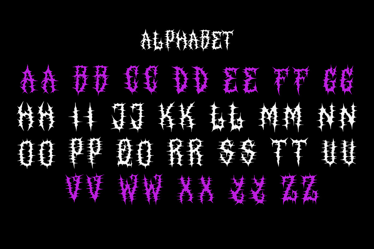 SONTEN Modern Blackletter Metal, a Blackletter Font by dansdesign (Photo 3 of 12)