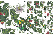 SPRING FLOWERS AND BIRDS PATTERN, a Pattern Graphic by gmzgns (Thumbnail 2 of 8)