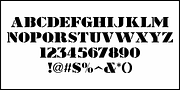 Movie Set Stencil JNL, a Font by Jeff Levine Fonts (Thumbnail 3 of 5)