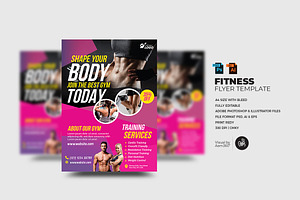 Fitness Flyer Template, a Flyer Template by Aam360