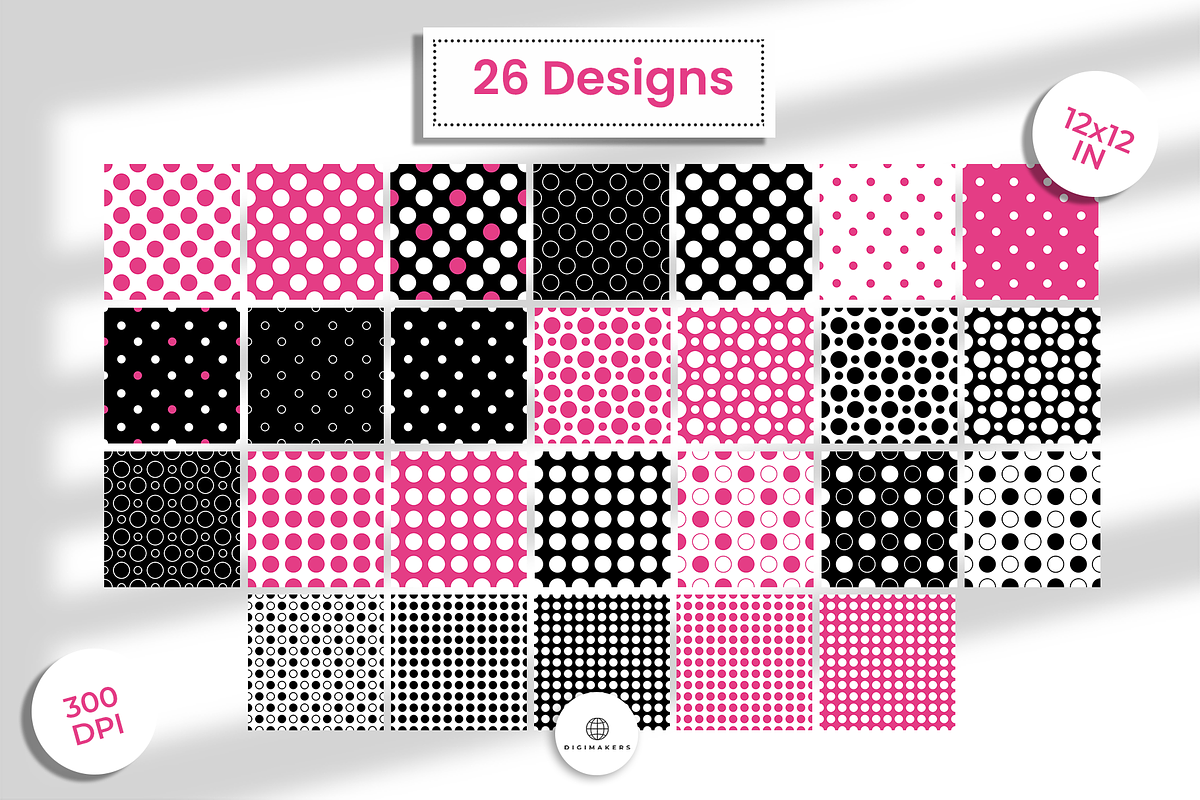 Polka Dot Seamless Pattern, a Pattern Graphic by Nina Shaw (Photo 2 of 10)