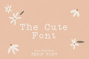 The Cute Font / handwritten serif, a Serif Font by KruthDesign (Thumbnail 1 of 8)