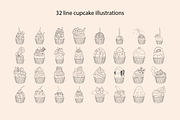Cupcake Vector Illustration, a Food Illustration by Chaka_32 (Thumbnail 2 of 4)
