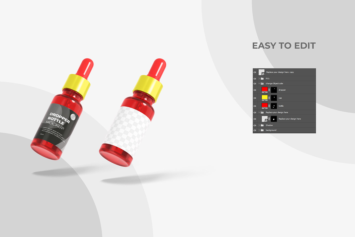 Dropper Bottle Mockup, a Packaging Mockup by Adstart (Photo 3 of 4)